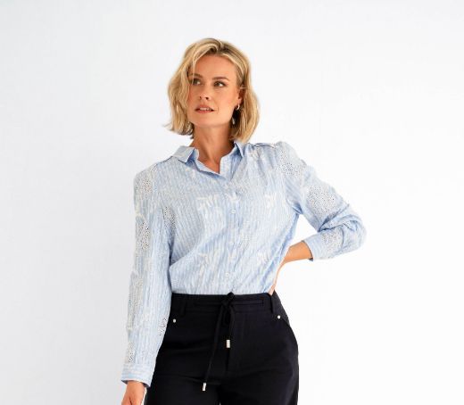 Bild von Tall Damen Bluse Saigon Stickereien