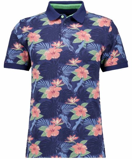 Picture of Tall Men Polo T-Shirt 100 % Cotton Allover Print