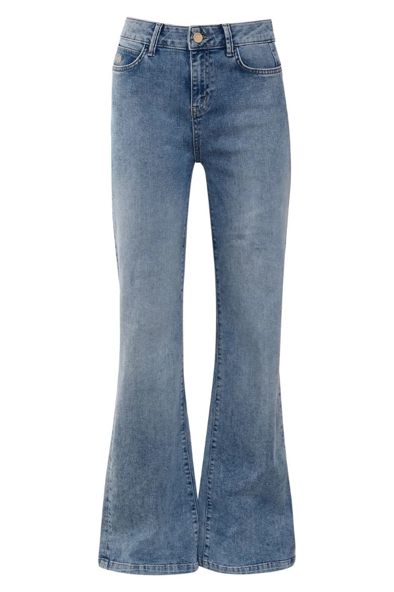 Picture of Tall Women Jeans Shirley Push-Up Semi-Wide Leg L34 & L36 Inch, light stone blue