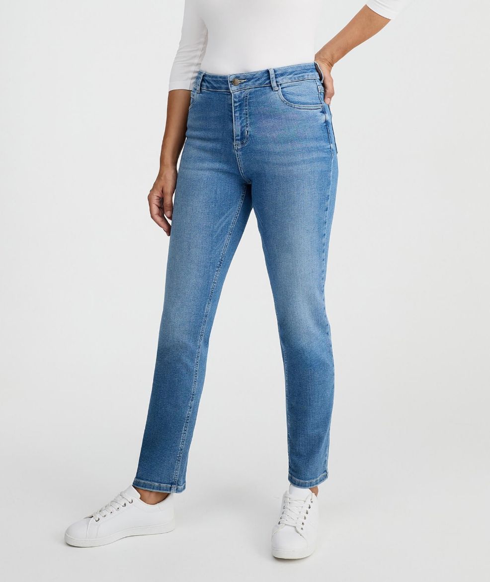 Picture of Tall Women Wonderjeans High Waist Straight L36/L37 Inches, authentic blue