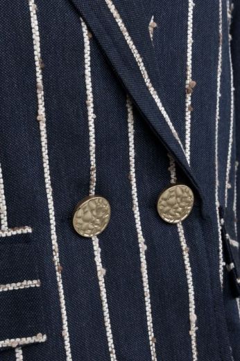 Image de Tall Femmes Blazer Court Vento Fines Rayures