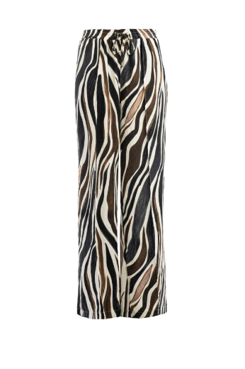 Image de Tall Femme Pantalon Été Imprimé Zèbre Extra Long