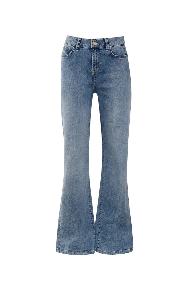 Picture of Tall Women Jeans Shirley Push-Up Semi-Wide Leg L34 & L36 Inch, light stone blue