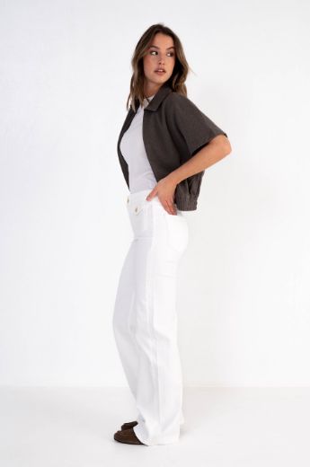 Picture of Tall Women Jeans Bobby Pocket Semi-Wide Leg L34 & L36 Inch, offwhite