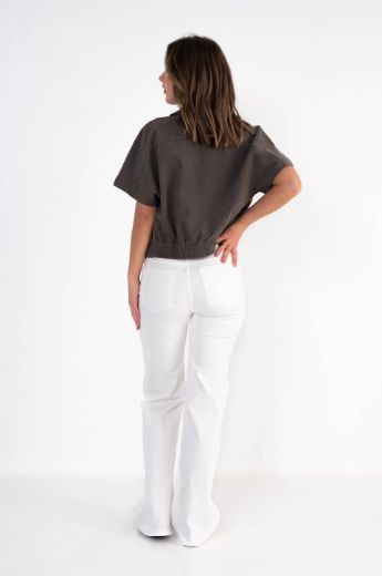 Picture of Tall Women Jeans Bobby Pocket Semi-Wide Leg L34 & L36 Inch, offwhite