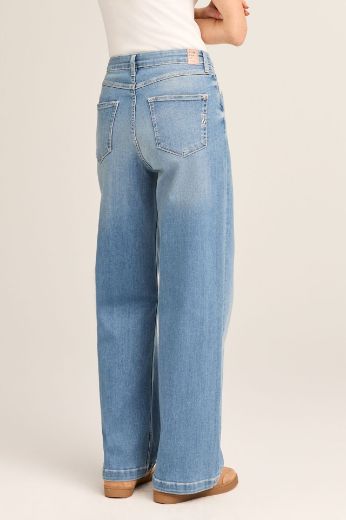 Image de Tall Femmes Jean Judy Wide Leg Longueur L36 & L37 inches, bleu pacifique