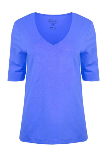 Picture of Tall Ladies T-Shirt V-Neck Half-Sleeve Extra Long