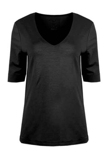 Picture of Tall Ladies T-Shirt V-Neck Half-Sleeve Extra Long
