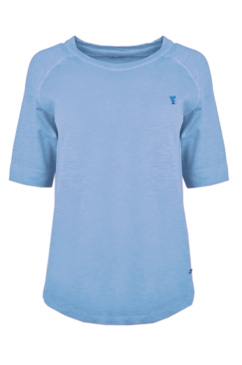Bild von Tall Damen Rundhals Top Slub Yarn