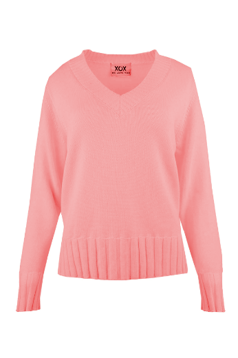 Picture of Tall Ladies Fine Knit Jumper V-neck