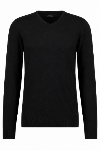 Image de Tall Hommes Pull Maille Col V Coton Cachemire