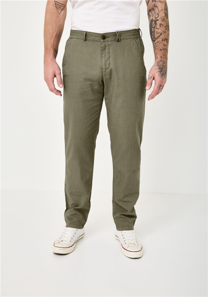 Bild von Tall Herren Leinen Baumwoll Chinohosen Halifax L36 & L38 Inch