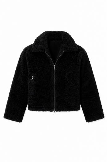 Bild von Tall Damen Jacke Faux Leather Fur