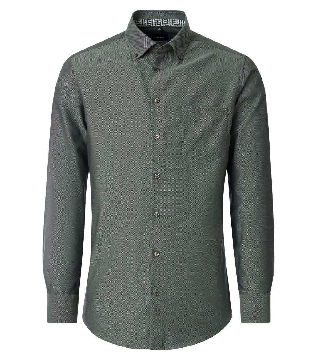 Bild von Tall Herren Hemd Modern Fit Ärmellänge 72 cm, grün