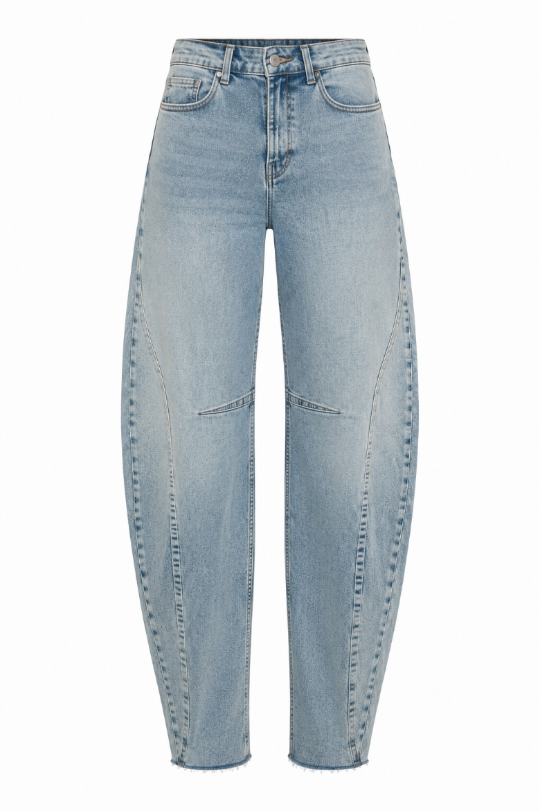 Bild von Tall Damen Jeans Bosley Barrel Straight L36 Inch, meso blue