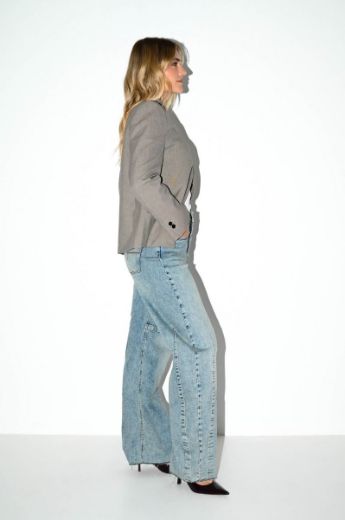 Bild von Tall Damen Jeans Bosley Barrel Straight L36 Inch, meso blue
