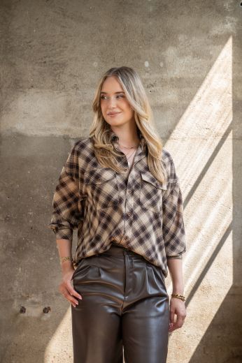 Bild von Tall Damen Bluse Casual Karo