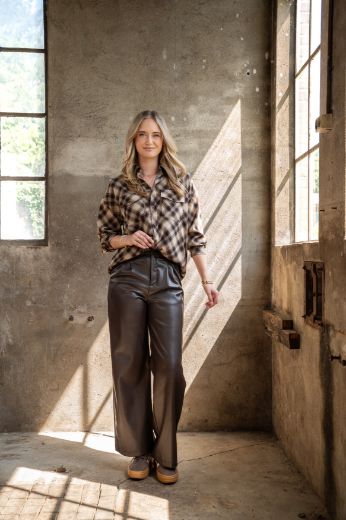 Bild von Tall Damen Bluse Casual Karo