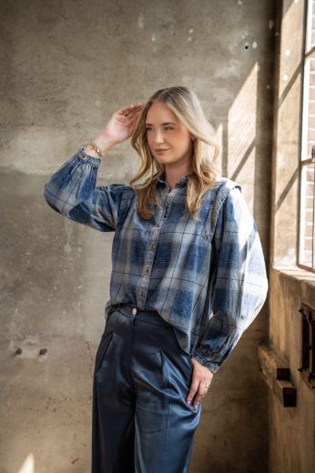 Bild von Tall Damen Bluse Tilde Baumwoll Karo