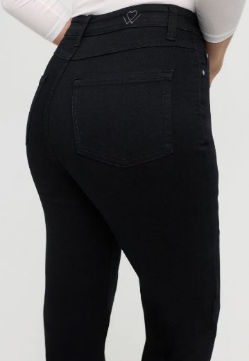 Bild von Tall Damen Wonderjeans High Waist Flared Forever Black L37 Inch
