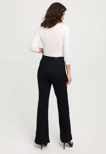Bild von Tall Damen Wonderjeans High Waist Flared Forever Black L37 Inch