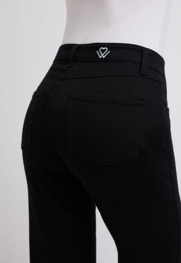 Bild von Tall Damen Wonderjeans High Waist Wide Forever Black L37 Inch