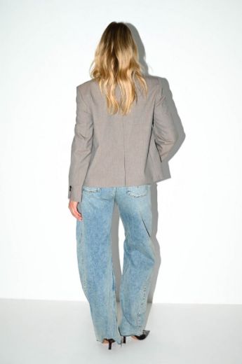 Image de Tall Femmes Jean Bosley Barrel Straight L34 & L36 pouces, bleu méso