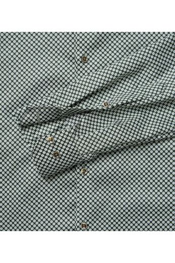 Bild von Tall Herren Hemd Modern Fit Ärmellänge 72 cm, grün print