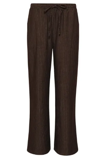 Image de Tall Femmes Pantalon, coupe large, à fines rayures, 37 pouces