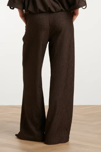 Image de Tall Femmes Pantalon, coupe large, à fines rayures, 37 pouces