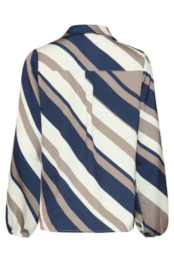 Picture of Tall Women Blouse Diagonal Stripe