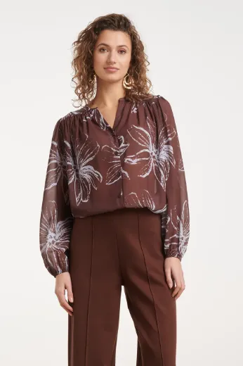Picture of Tall Women Tunica Blouse V Neck