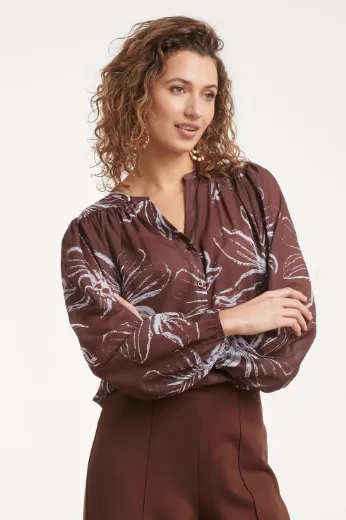 Picture of Tall Women Tunica Blouse V Neck