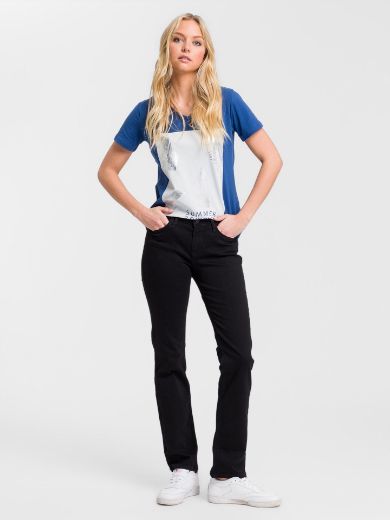Bild von Tall Damen Jeans Rose Straight Fit L34 & L36 Inch, black