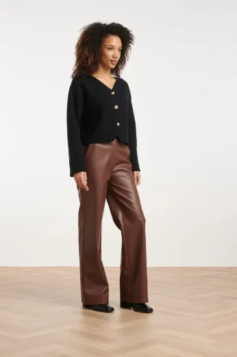 Bild von Tall Damen Hosen Faux Leather L36 Inch