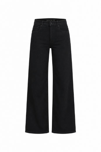 Bild von Tall Damen Wonderjeans High Waist Wide Forever Black L37 Inch