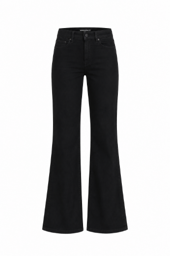 Bild von Tall Damen Wonderjeans High Waist Flared Forever Black L37 Inch