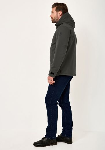 Bild von Tall Herren Jacke Len Gefüttert mit Kapuze