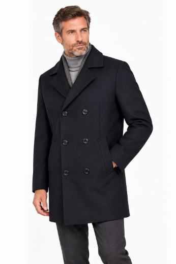 Bild von Tall Herren Winter Wolljacke Greg Extra Lang